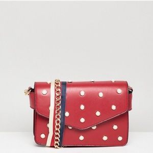 Brand New bag with pearls and two chains